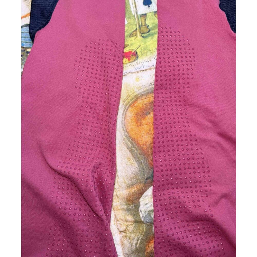 Horseware Ireland High Waist Grip Riding Tights Breeches XS Charcoal/Redwood - Picture 11 of 13